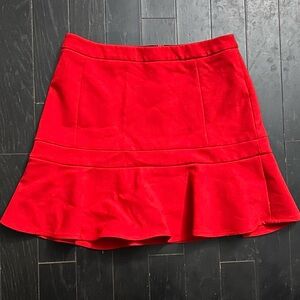 Express Vibrant Red Mini Skirt